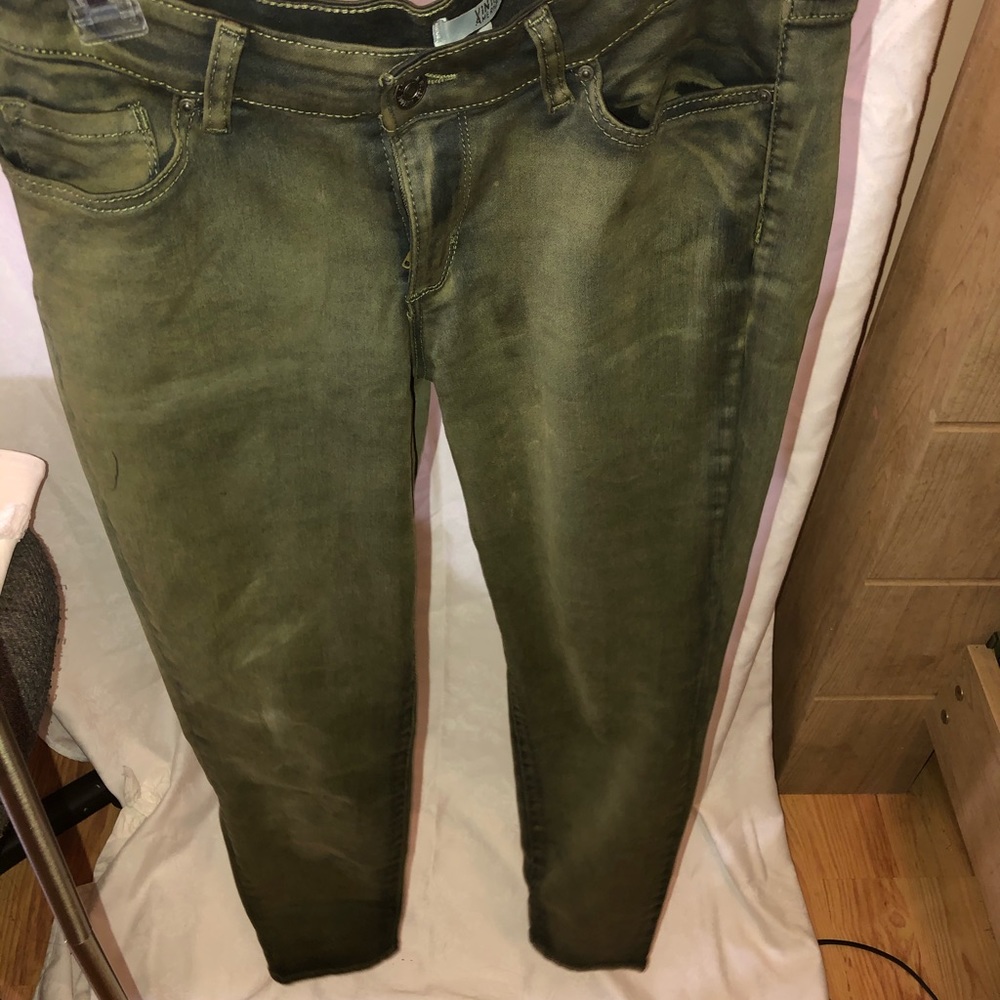 Dark Green Jeans